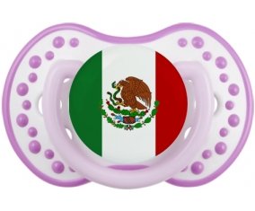 Drapeau Mexique Sucette LOVI Dynamic Blanc-mauve classique