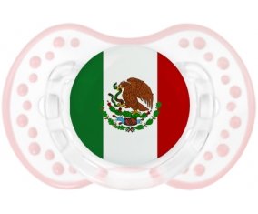 Drapeau Mexique Sucette LOVI Dynamic Retro-blanc-rose-tendre classique