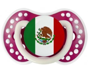 Drapeau Mexique Sucette LOVI Dynamic Fuchsia phosphorescente