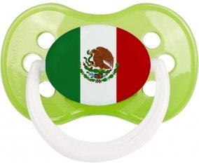 Drapeau Mexique Tétine Anatomique Vert classique