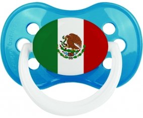 Drapeau Mexique Tétine Anatomique Cyan classique