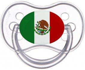 Drapeau Mexique Tétine Anatomique Transparente classique