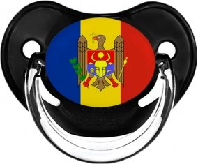 Drapeau Moldavie Sucette Physiologique Noir classique