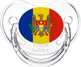 Drapeau Moldavie Sucette Physiologique Transparent classique