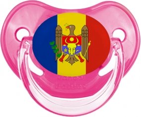 Drapeau Moldavie Sucette Physiologique Rose classique