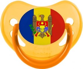 Drapeau Moldavie Sucette Physiologique Jaune phosphorescente