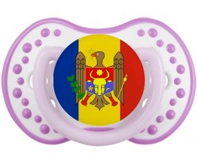 Drapeau Moldavie Sucette LOVI Dynamic Blanc-mauve classique