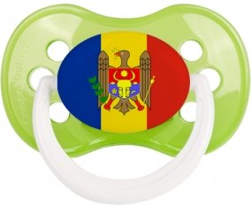 Drapeau Moldavie Sucette Anatomique Vert classique