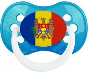 Drapeau Moldavie Sucette Anatomique Cyan classique