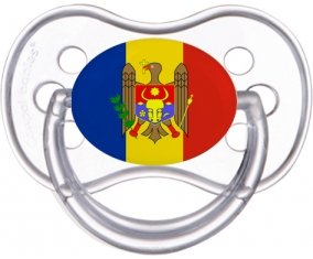 Drapeau Moldavie Sucette Anatomique Transparente classique