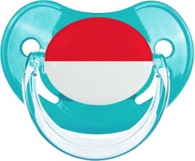 Drapeau Monaco Tétine Physiologique Bleue classique