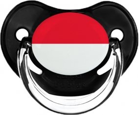 Drapeau Monaco Tétine Physiologique Noir classique