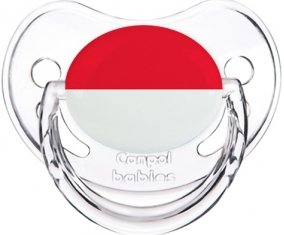 Drapeau Monaco Tétine Physiologique Transparent classique
