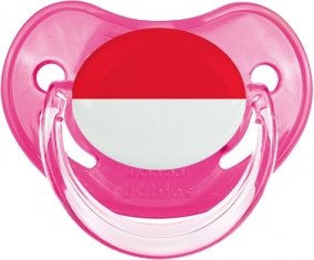 Drapeau Monaco Tétine Physiologique Rose classique