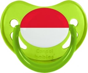 Drapeau Monaco Tétine Physiologique Vert phosphorescente