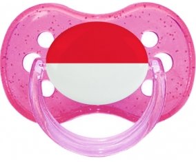 Drapeau Monaco Sucete Cerise Rose à paillette