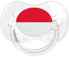 Drapeau Monaco Sucete Cerise Transparent classique