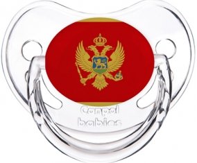Drapeau Monténégro Sucete Physiologique Transparent classique