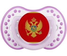 Drapeau Monténégro Tétine LOVI Dynamic Blanc-mauve classique