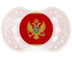 Drapeau Monténégro Tétine LOVI Dynamic Retro-rose-tendre classique
