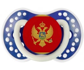 Drapeau Monténégro Tétine LOVI Dynamic Bleu-marine phosphorescente
