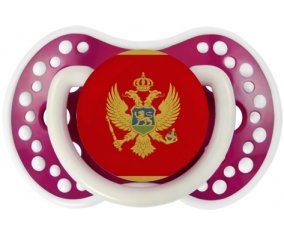 Drapeau Monténégro Tétine LOVI Dynamic Fuchsia phosphorescente