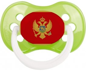 Drapeau Monténégro Sucette Anatomique Vert classique