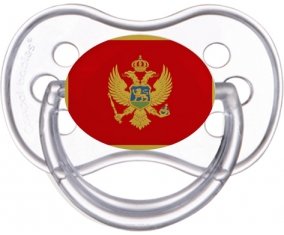 Drapeau Monténégro Sucette Anatomique Transparente classique