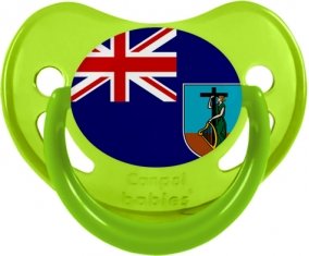 Drapeau Montserrat Sucette Physiologique Vert phosphorescente