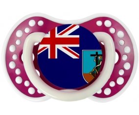 Drapeau Montserrat Sucette LOVI Dynamic Fuchsia phosphorescente