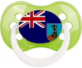Drapeau Montserrat Tétine Anatomique Vert classique