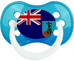 Drapeau Montserrat Tétine Anatomique Cyan classique