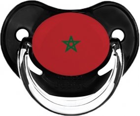 Drapeau Maroc Sucette Physiologique Noir classique