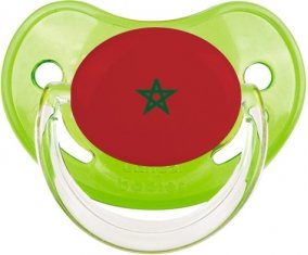 Drapeau Maroc Sucette Physiologique Vert classique