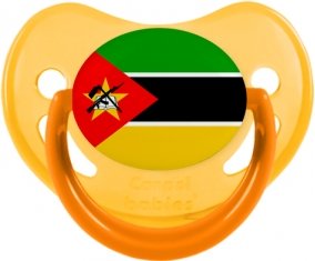 Drapeau Mozambique Tétine Physiologique Jaune phosphorescente