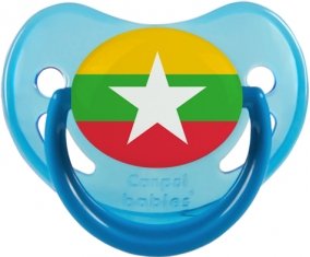 Drapeau Myanmar Sucete Physiologique Bleue phosphorescente