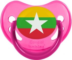 Drapeau Myanmar Sucete Physiologique Rose phosphorescente
