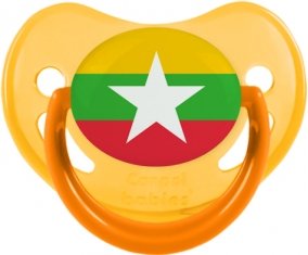 Drapeau Myanmar Sucete Physiologique Jaune phosphorescente