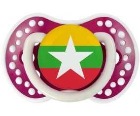 Drapeau Myanmar Tétine LOVI Dynamic Fuchsia phosphorescente