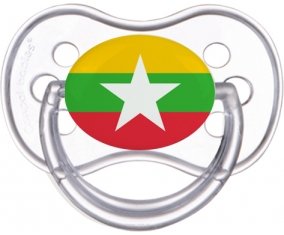Drapeau Myanmar Sucette Anatomique Transparente classique