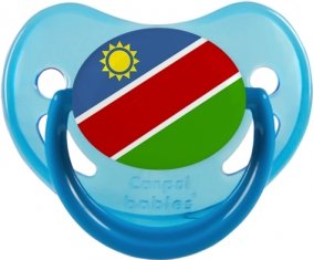 Drapeau Namibie Sucette Physiologique Bleue phosphorescente