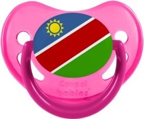 Drapeau Namibie Sucette Physiologique Rose phosphorescente