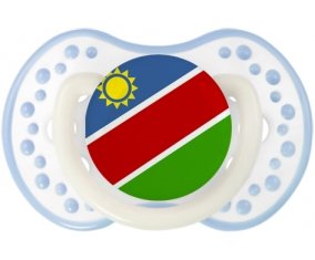 Drapeau Namibie Sucette LOVI Dynamic Blanc-cyan classique