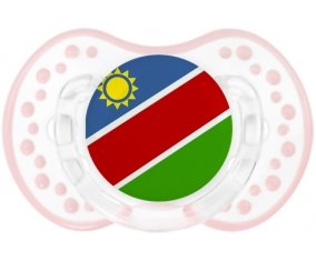 Drapeau Namibie Sucette LOVI Dynamic Retro-blanc-rose-tendre classique