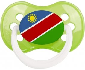 Drapeau Namibie Tétine Anatomique Vert classique