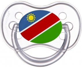 Drapeau Namibie Tétine Anatomique Transparente classique