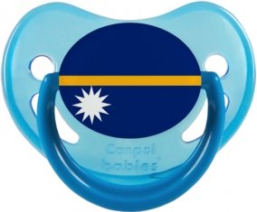 Drapeau Nauru Sucette Physiologique Bleue phosphorescente