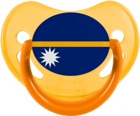 Drapeau Nauru Sucette Physiologique Jaune phosphorescente