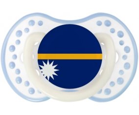 Drapeau Nauru Sucette LOVI Dynamic Blanc-cyan classique