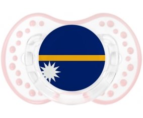 Drapeau Nauru Sucette LOVI Dynamic Retro-blanc-rose-tendre classique